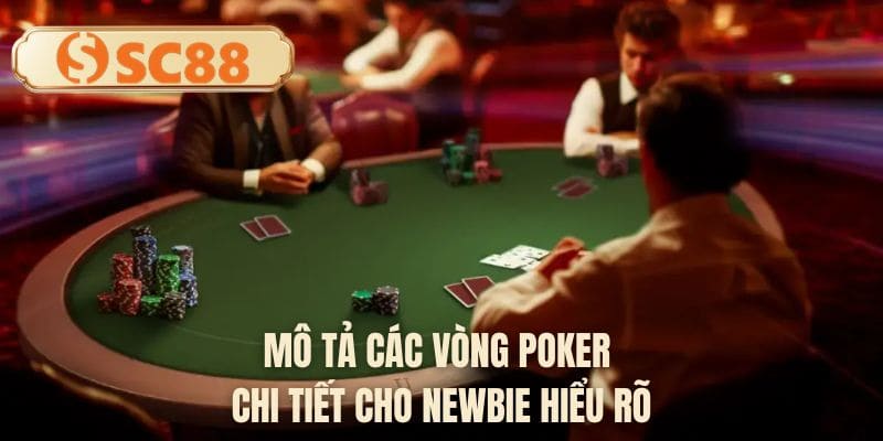 Mô tả các vòng poker chi tiết cho newbie hiểu rõ
