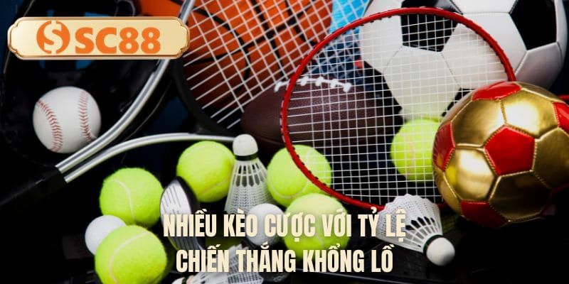 Nhiều kèo cược với tỷ lệ chiến thắng khổng lồ
