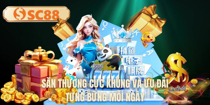 Săn thưởng cực khủng và ưu đãi tưng bừng mỗi ngày